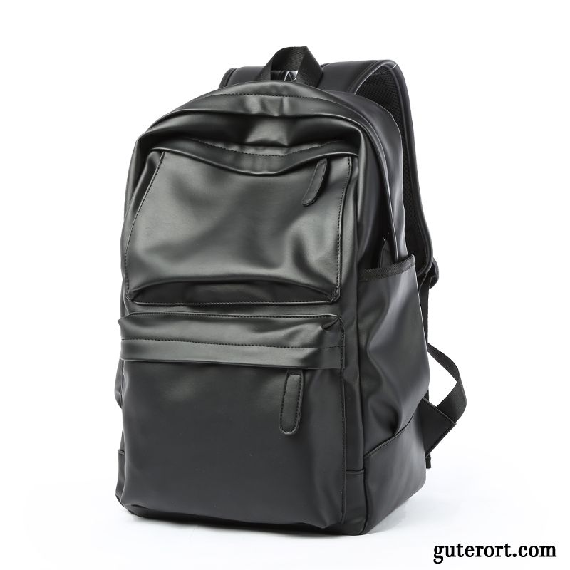 Rucksäcke Herren Computer Tasche Große Kapazität Rucksack Mittel Student Gymnasium Schwarz