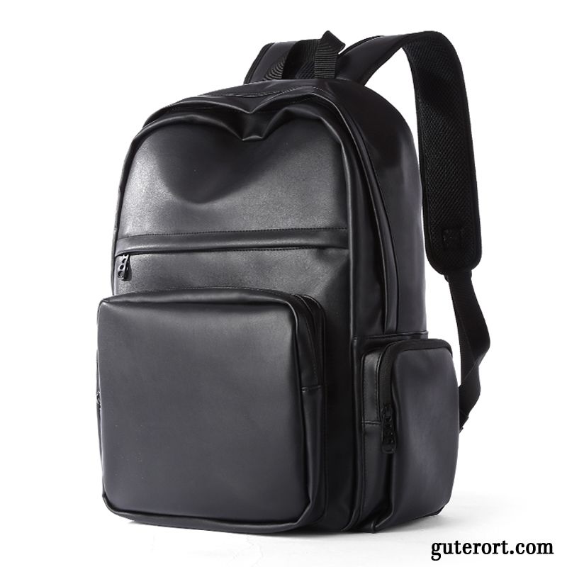 Rucksäcke Herren Computer Tasche Große Kapazität Rucksack Mittel Student Gymnasium Schwarz