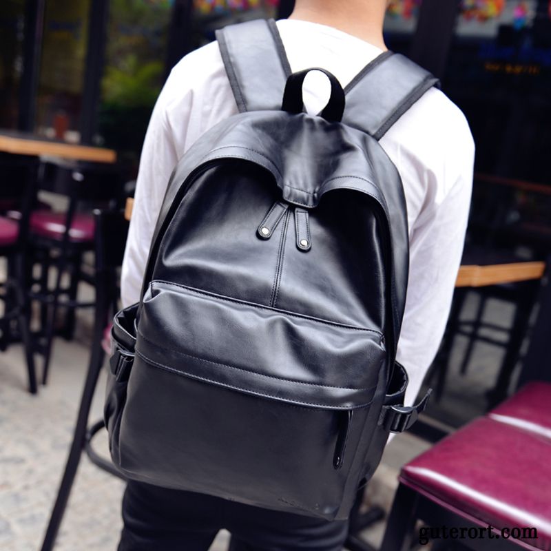 Rucksäcke Herren Freizeit Trend Rucksack Schultasche Student Groß Grau