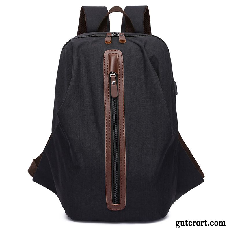 Rucksäcke Herren Leichtgewicht Trend Computer Tasche Student Schultasche Reisen Khaki