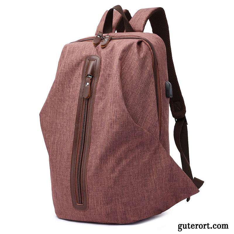 Rucksäcke Herren Leichtgewicht Trend Computer Tasche Student Schultasche Reisen Khaki