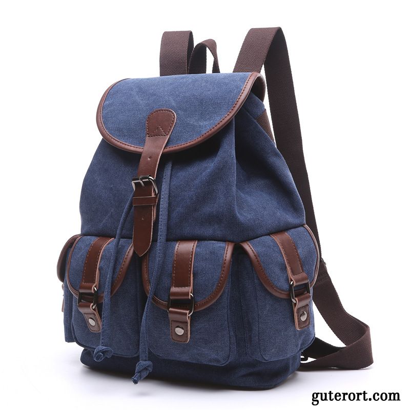 Rucksäcke Herren Mini England Schultasche Groß Trend Rucksack Schwarz