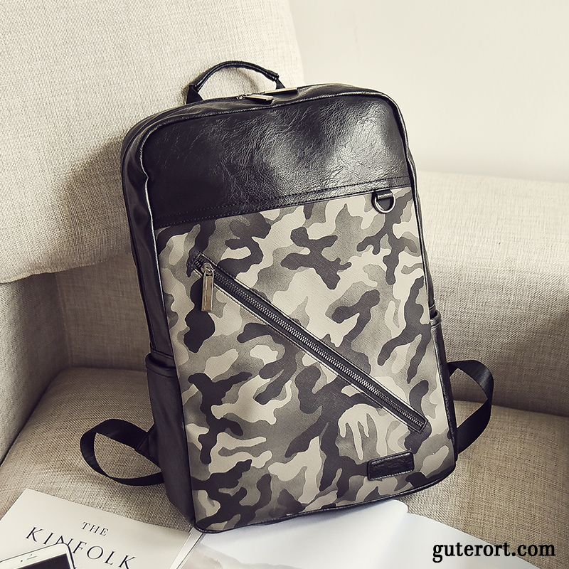 Rucksäcke Herren Rucksack Mode Trend Schultasche Reisen England Camouflage Grau