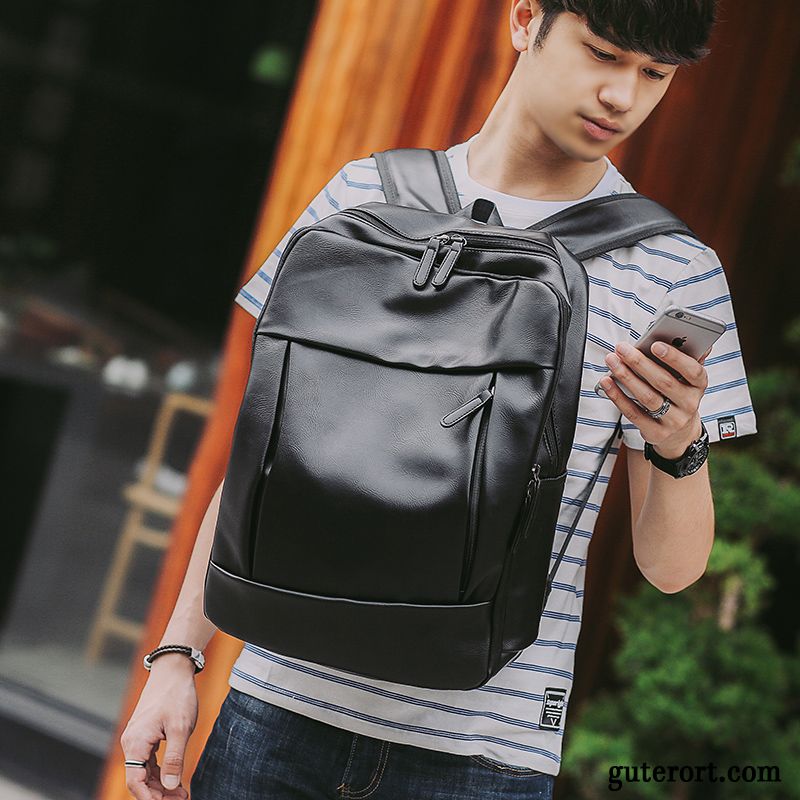 Rucksäcke Herren Schultasche Mode Reisen Jugend Computer Tasche Rucksack Schwarz