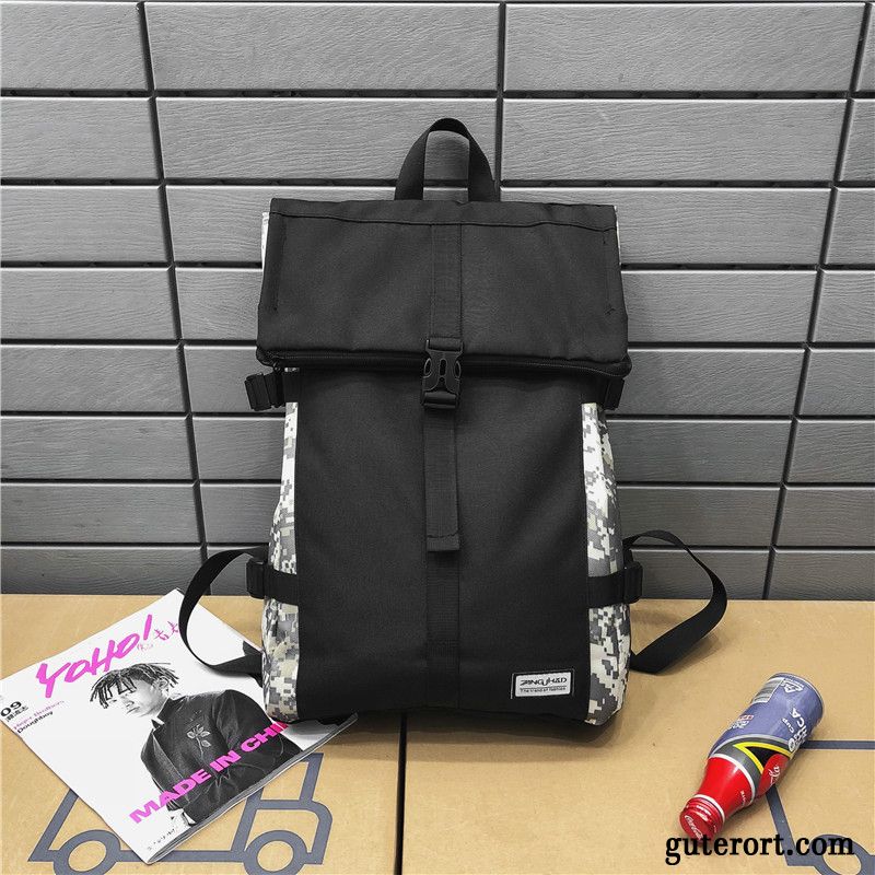 Rucksäcke Herren Student Tasche Sport Große Kapazität Mittel Saum Camouflage Grün