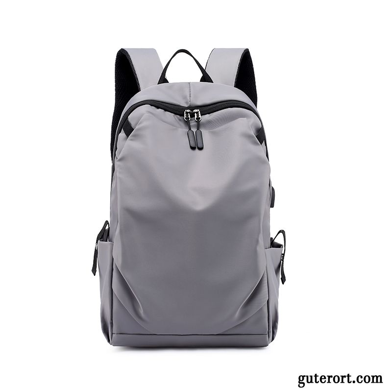 Rucksäcke Herren Trend Computer Tasche Rucksack Freizeit Reisen Einfach Beige Rot