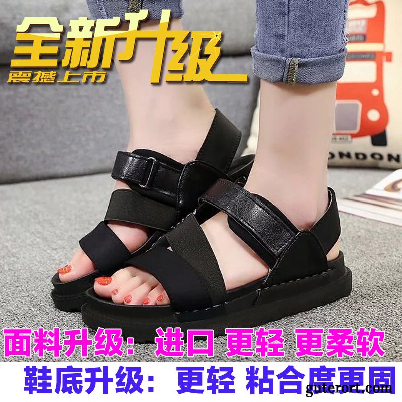 Sandalen Damen Leder Rabatt, Sandalen Damen Keilabsatz Gold