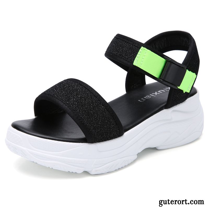 Sandalen Damen Schuhe Flache Sommer Casual Allgleiches Schüler Weiß