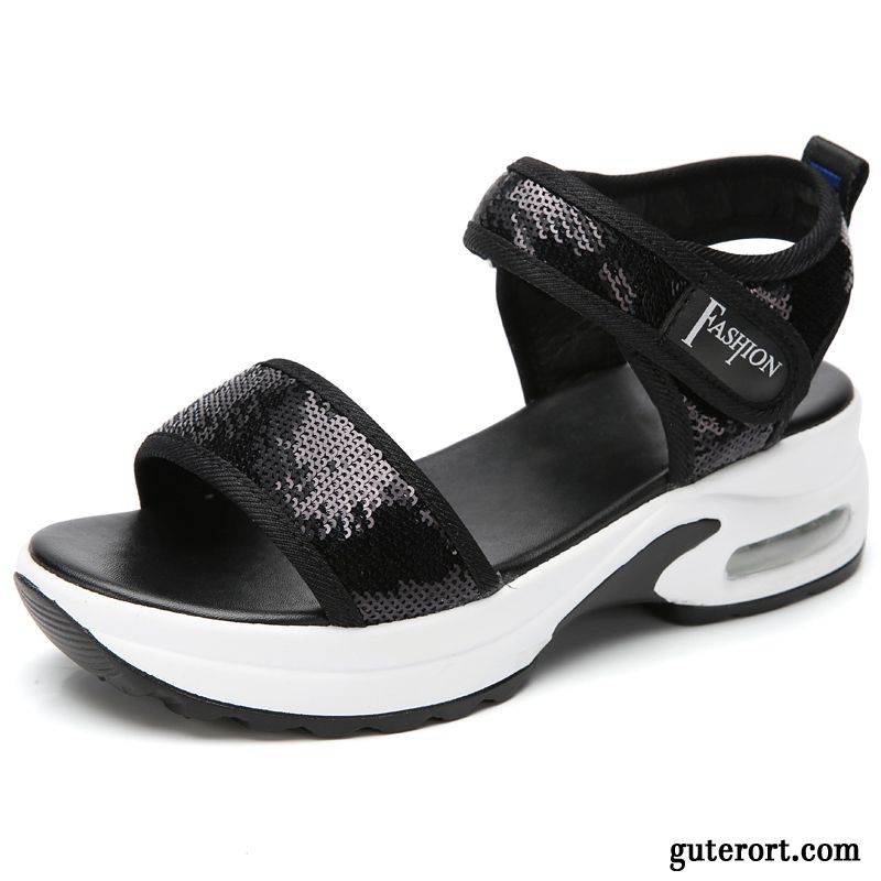 Sandalen Damen Schuhe Flache Sommer Casual Allgleiches Schüler Weiß