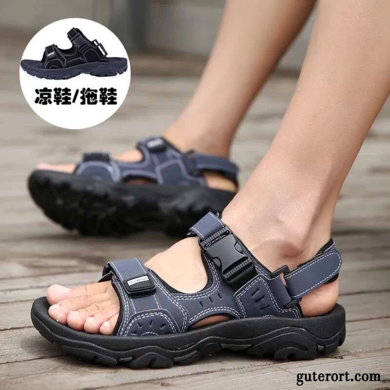 Sandalen Herren Neue Hausschuhe Sommer Europa Schüler Jugend Sandfarben Gold Gelb