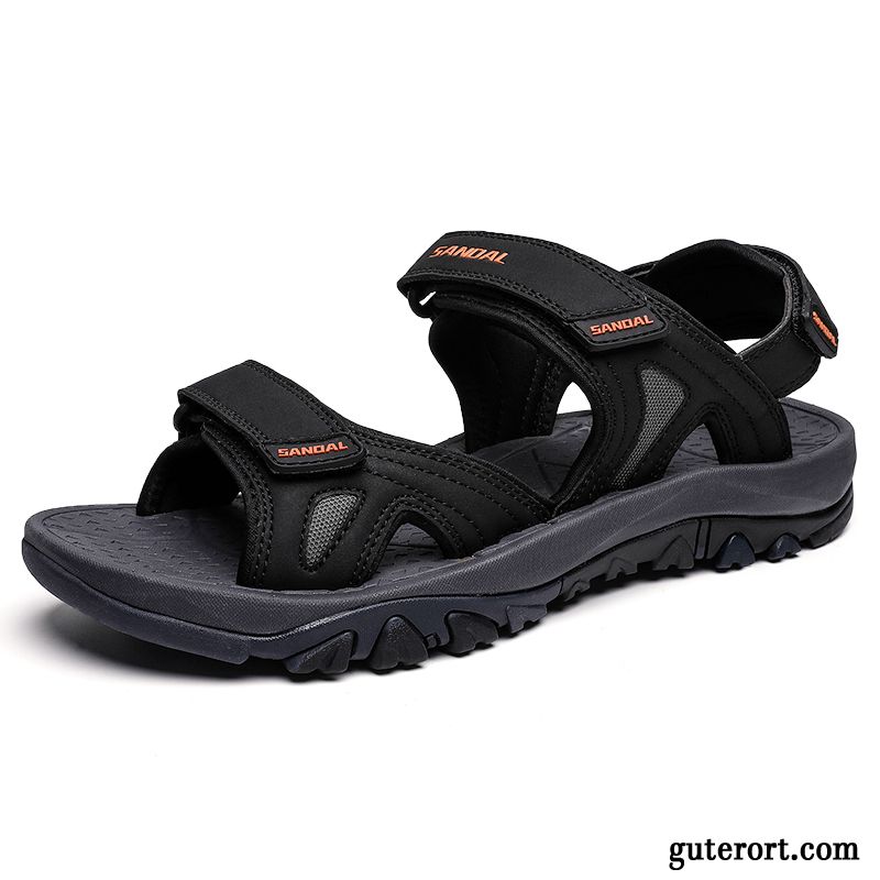 Sandalen Herren Schuhe Große Größe Neue Casual Sommer Sandfarben Braun