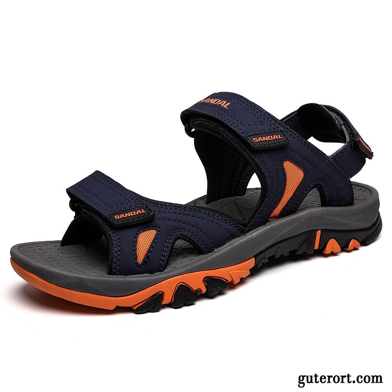 Sandalen Herren Schuhe Große Größe Neue Casual Sommer Sandfarben Braun