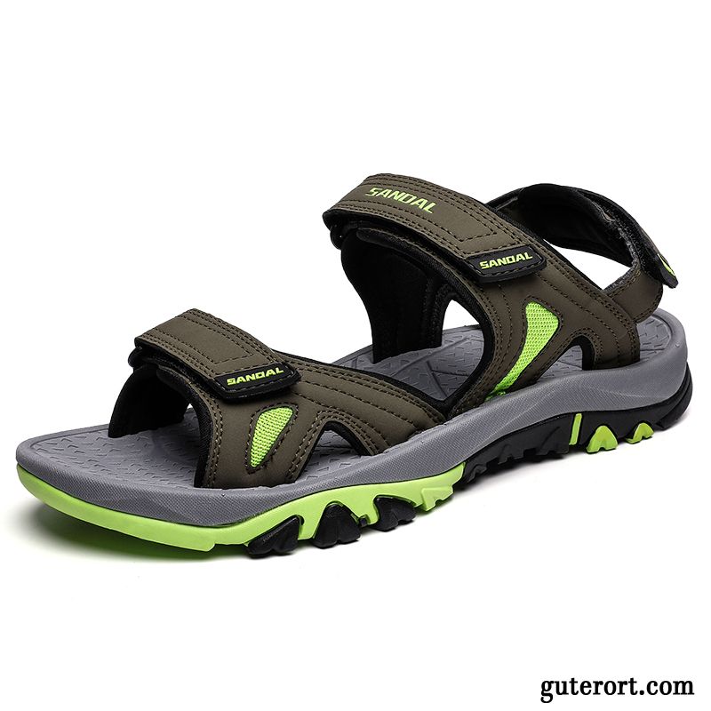 Sandalen Herren Schuhe Große Größe Neue Casual Sommer Sandfarben Braun