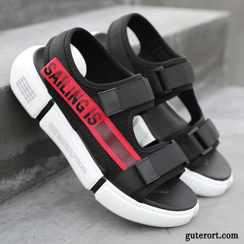 Sandalen Herren Sommer Casual Große Größe Trend Schuhe Neue Sandfarben Schwarz