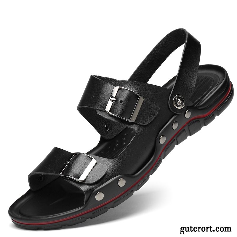 Sandalen Herren Trend Schuhe Sommer Große Größe Atmungsaktiv Sandfarben Braun