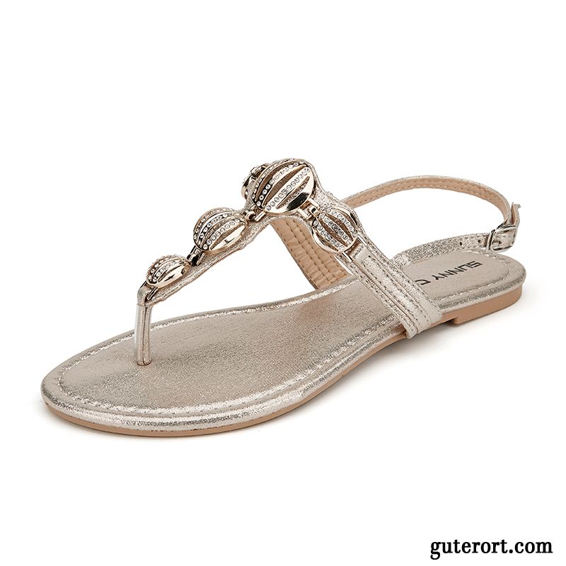 Sandalen Online Shop Günstig, Sandalen Damen Schwarz Absatz Silber