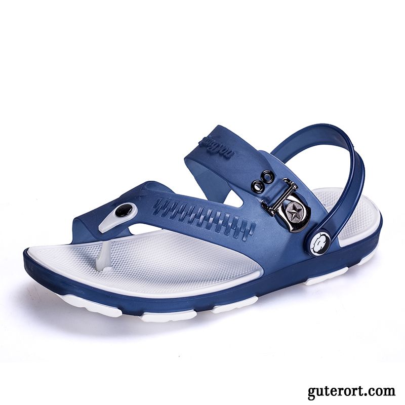 Sandalen Schwarz Herren Blau, Gesundheitssandalen Herren