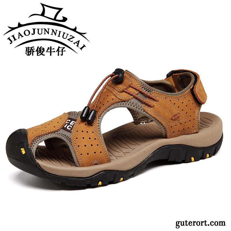 Sandalen Vorne Geschlossen Braun, Riemensandalen Herren Billig