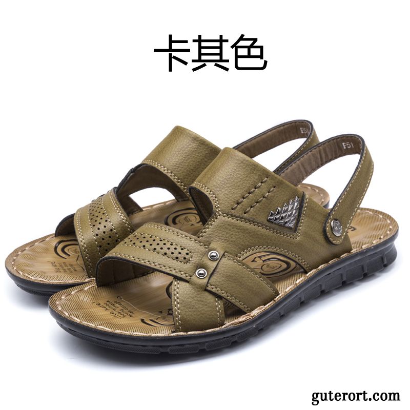 Sandalen Zehentrenner Herren Günstig, Klett Sandalen Herren Hellfarbig