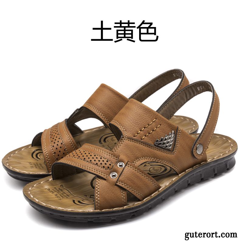 Sandalen Zehentrenner Herren Günstig, Klett Sandalen Herren Hellfarbig