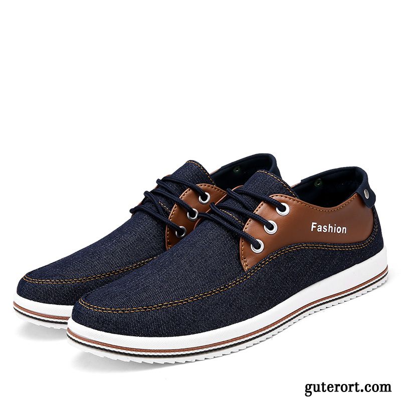 Schuhe Herren Leder Billig, Sportliche Halbschuhe Herren Sportschuhe Dunkel