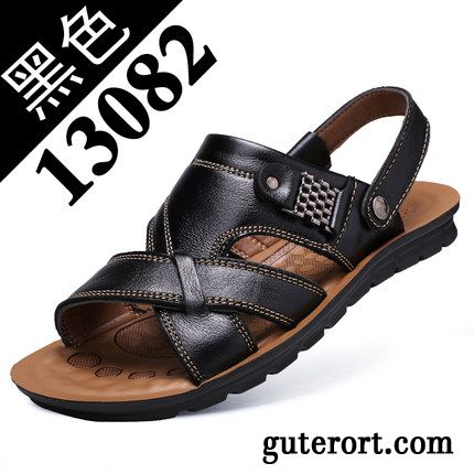 Schuhe Herren Schwarz Verkaufen, Schuhe Herren Sandalen Hellrot