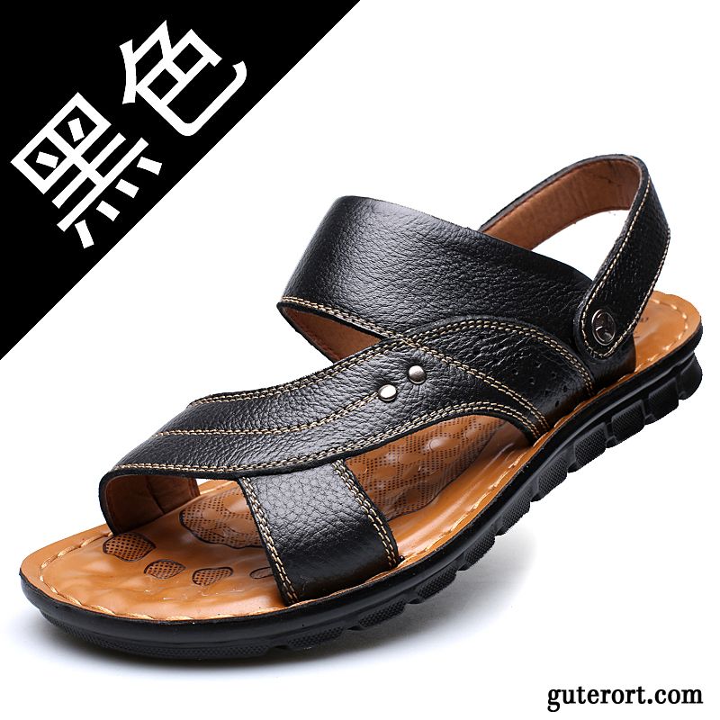 Schuhe Herren Schwarz Verkaufen, Schuhe Herren Sandalen Hellrot