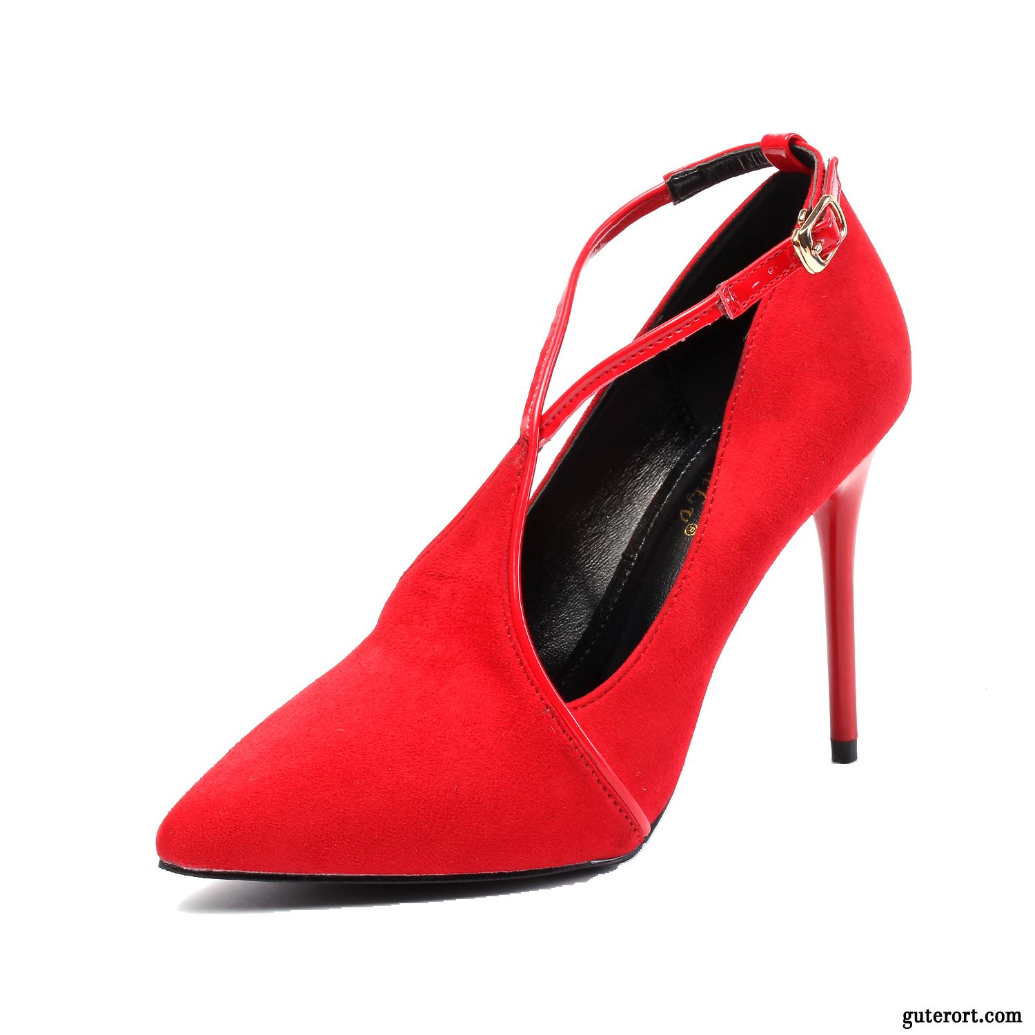 Schuhe Rot Schwarz Pumps Gelb, Pumps Kleinem Pfennigabsatz Kaufen