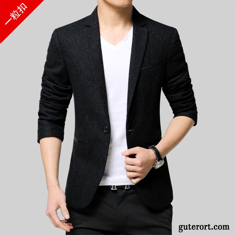 Schwarzer Herrenblazer Verkaufen, Blazer Beige Slim Fit Farbenreich