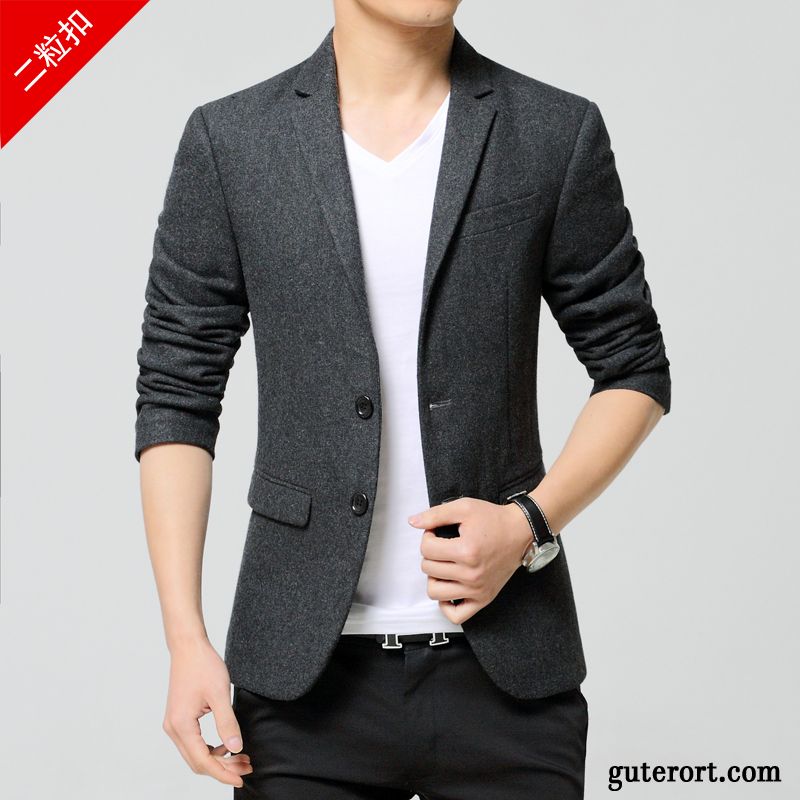 Schwarzer Herrenblazer Verkaufen, Blazer Beige Slim Fit Farbenreich