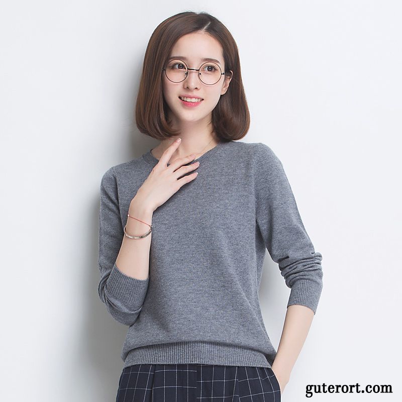 Schöne Pullover Frauen Günstig, Pullover Oversize Damen Meeresgrün