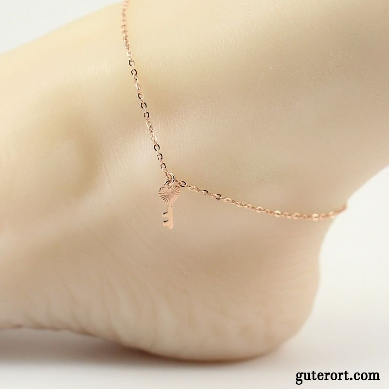 Silberschmuck Damen Zubehör Super Elegante All Match Einfach Rose Gold