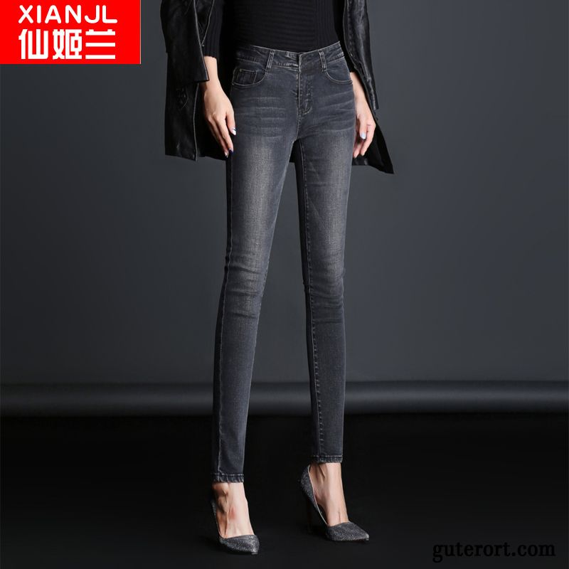 Skinny Stretch Jeans Damen Weinrot, Graue Boyfriend Jeans Damen Günstig