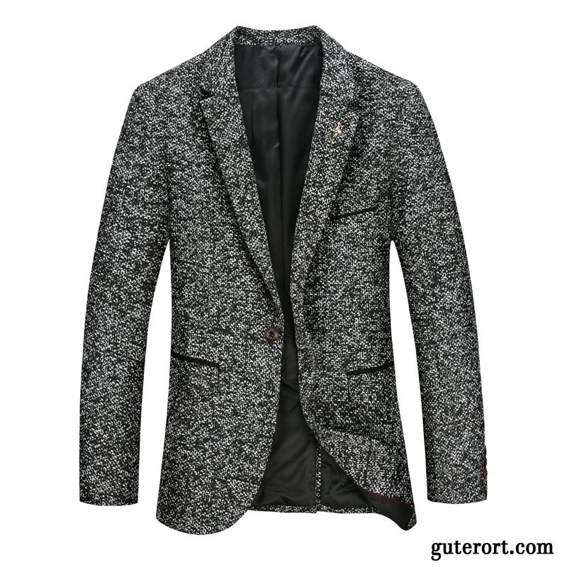 Slim Fit Blazer Herren Hell, Blazer Grau Blau Billig