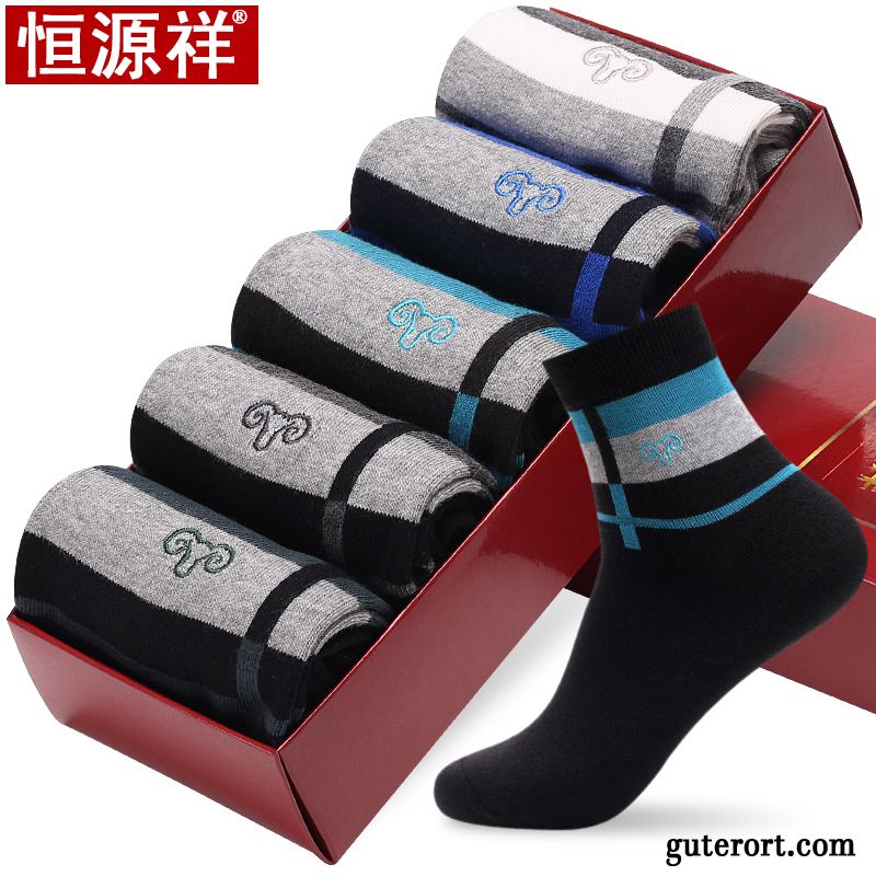 Socken Herren Baumwollsocken Deodorant Sommer Low Sport Knöchelsocken Schwarz Hell