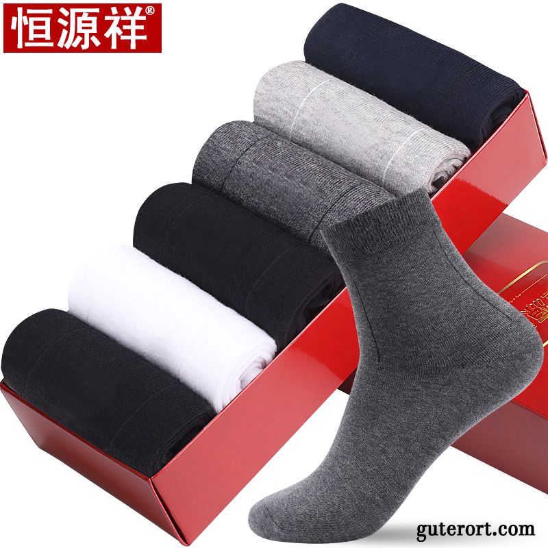 Socken Herren Baumwollsocken Deodorant Sommer Low Sport Knöchelsocken Schwarz Hell