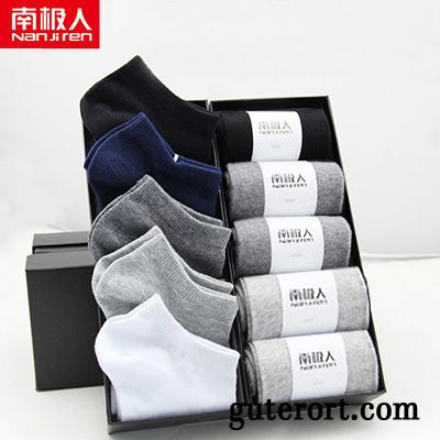 Socken Herren Baumwollsocken Schweiß Herbst Deodorant Trend Business Schwarz