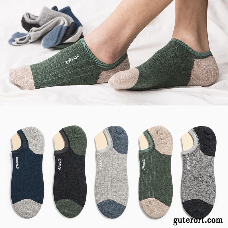 Socken Herren Knöchelsocken Unsichtbar Trend Sommer Sport Swag Gelb Hell