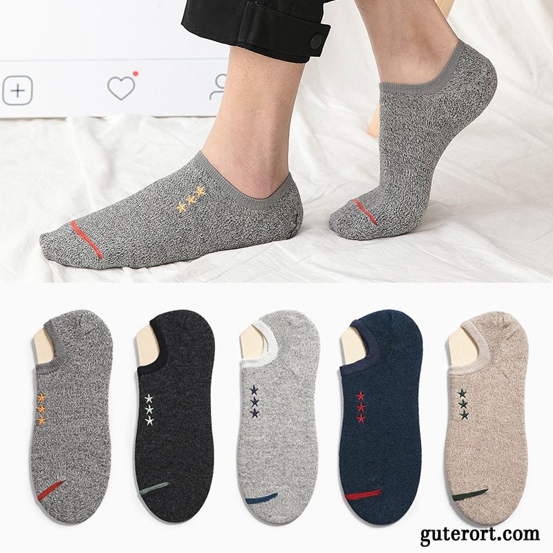 Socken Herren Knöchelsocken Unsichtbar Trend Sommer Sport Swag Gelb Hell