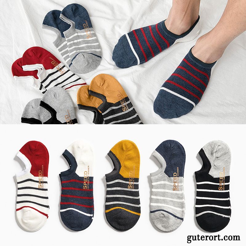 Socken Herren Knöchelsocken Unsichtbar Trend Sommer Sport Swag Gelb Hell