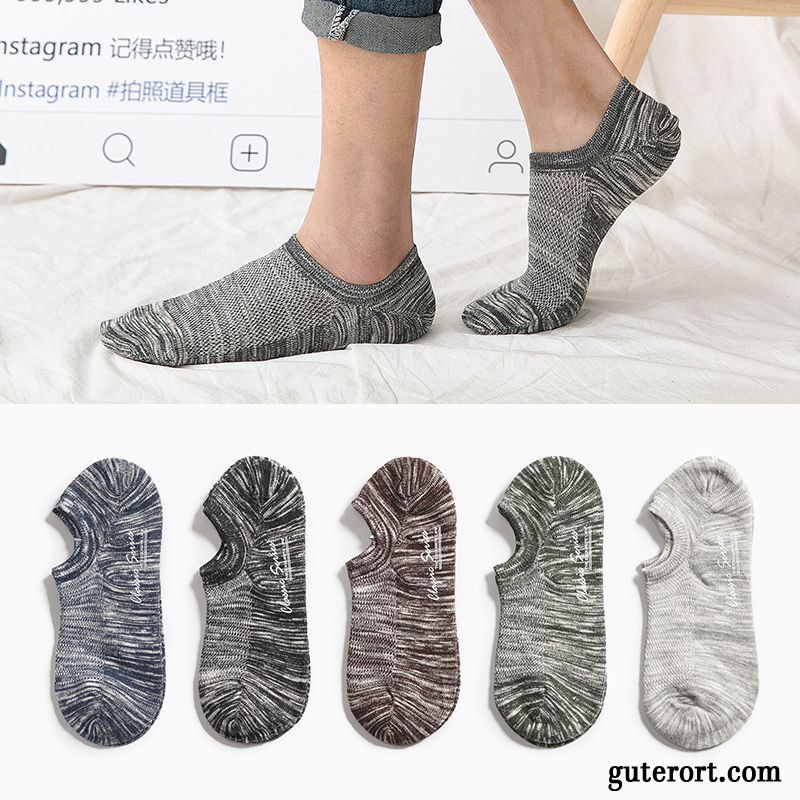 Socken Herren Knöchelsocken Unsichtbar Trend Sommer Sport Swag Gelb Hell