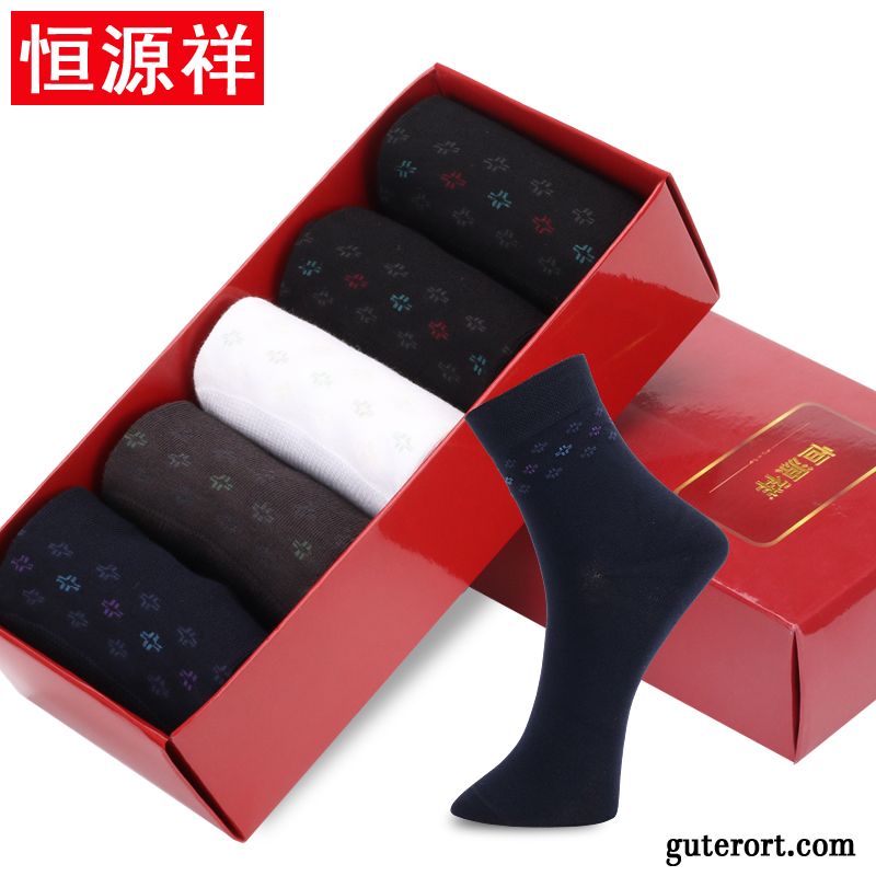 Socken Herren Mid Sport Vier Jahreszeiten Schweiß Frühling Deodorant Blau Schwarz