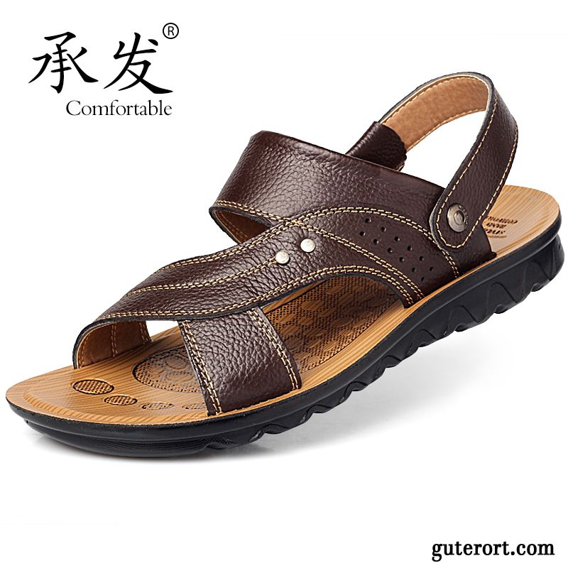 Sommerschlappen Herren Billig, Sandalen Sale Herren Hellgrau