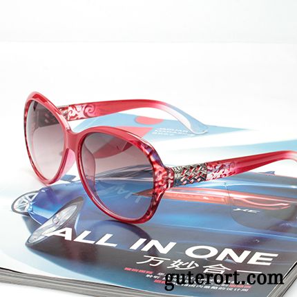 Sonnenbrille Damen Elegant 2018 Neu Mesh Trend Persönlichkeit Weiß Rot