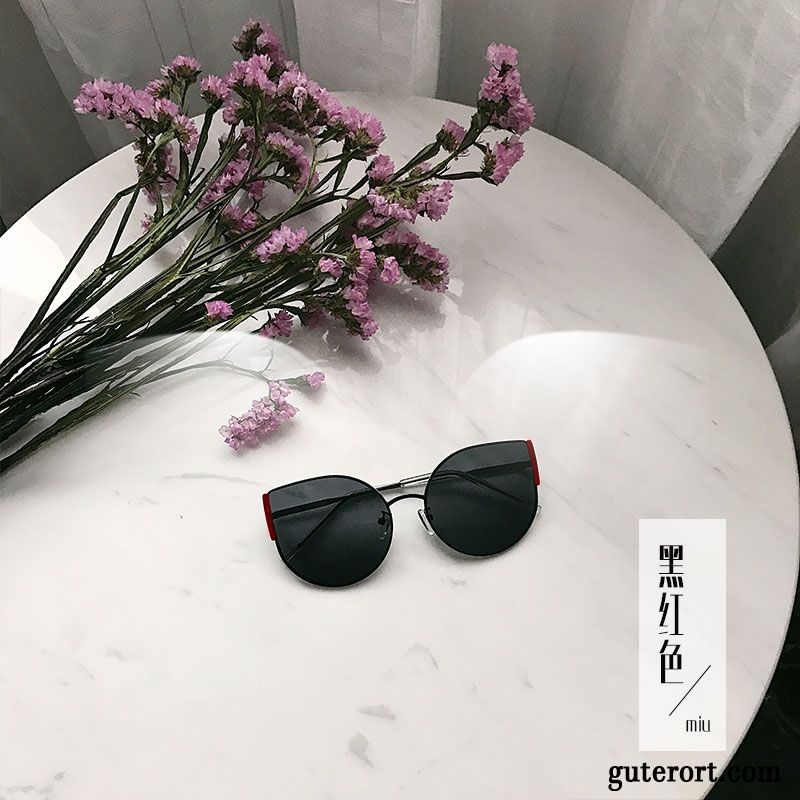 Sonnenbrille Damen Herren Trend Neu Straßenschlag Sonnenbrillen Groß Purpur Lila Schwarz Rot