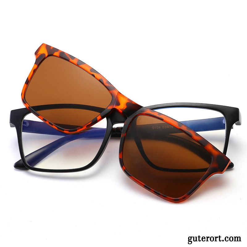 Sonnenbrille Damen Sonnenbrillen Herren Polarisator Doppelnutzen Kurzsichtigkeit Blau Silber Schwarz