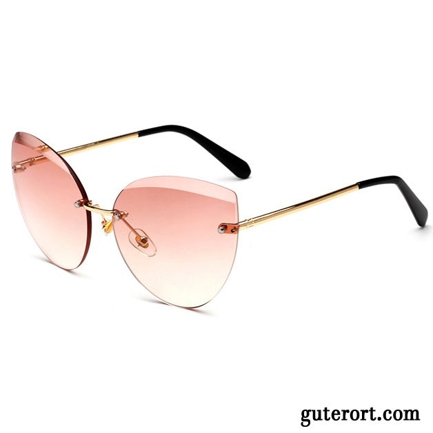 Sonnenbrille Damen Sonnenbrillen Transparent Dünn Mode Neu 2018 Rosa Gold