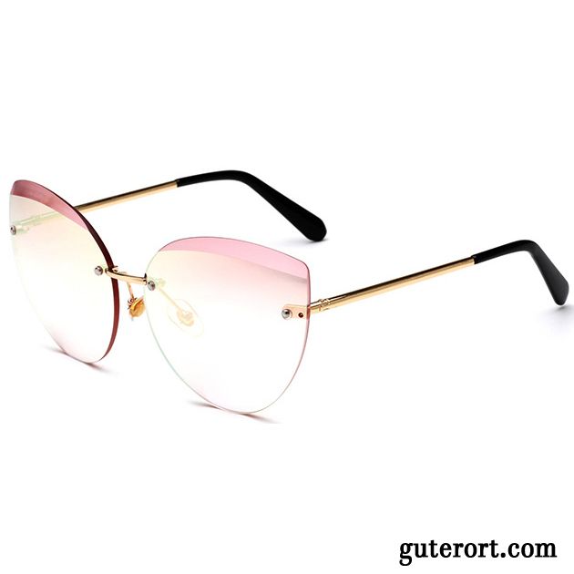 Sonnenbrille Damen Sonnenbrillen Transparent Dünn Mode Neu 2018 Rosa Gold