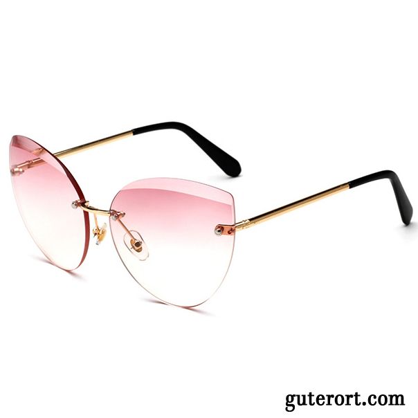 Sonnenbrille Damen Sonnenbrillen Transparent Dünn Mode Neu 2018 Rosa Gold