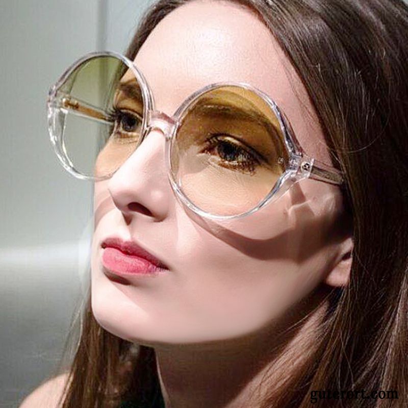Sonnenbrille Damen Trend Retro Straßenschlag Persönlichkeit Sonnenbrillen Stern Gradient Gold